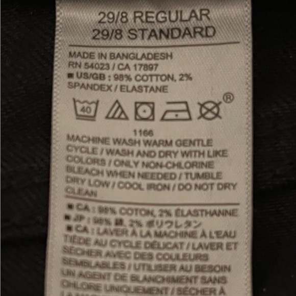 Banana Republic High-Rise Wide Leg Black Jeans - Picture 3 of 3